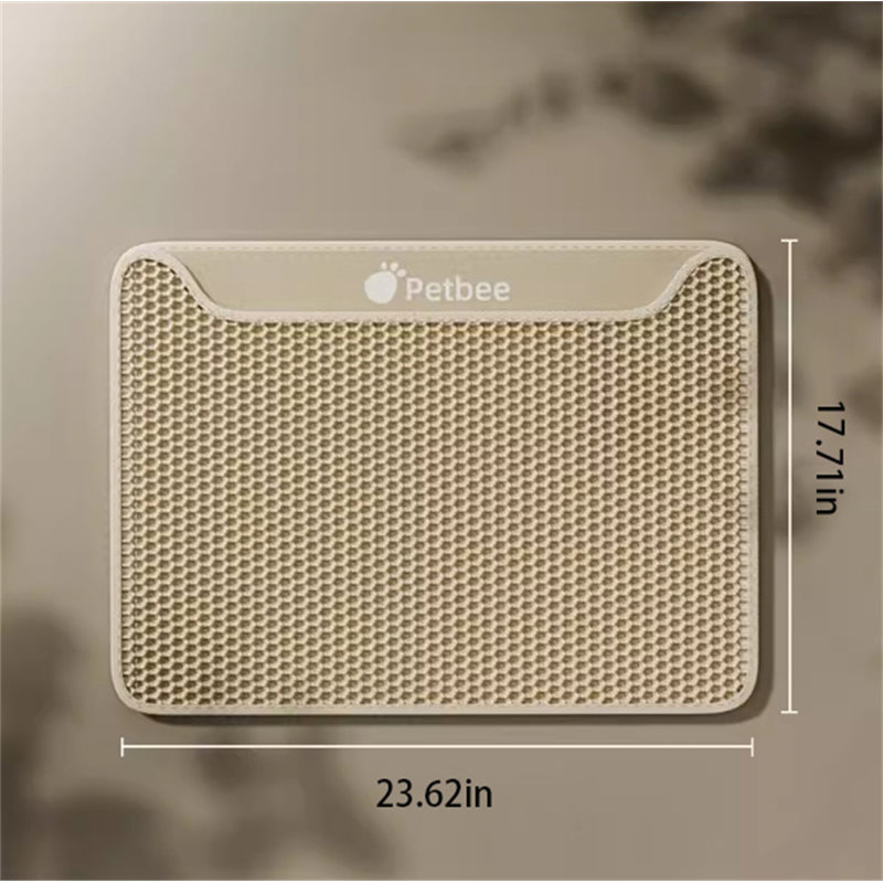 Tapis de litière en plastique, H 0,11 po x l 23,62 po x P 17,71 po