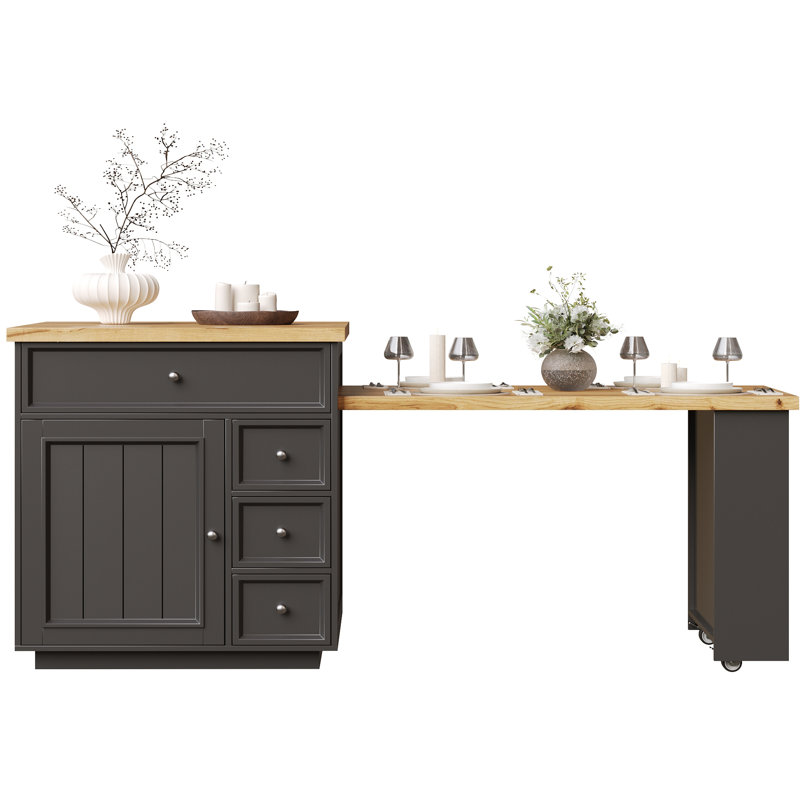 Kitchen Island, Black