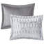 Grand édredon avec fausse fourrure grise, fourrure douce pour la reine, couleur-129906188-129906189