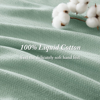 Liquid Cotton Breathable Woven Blanket
