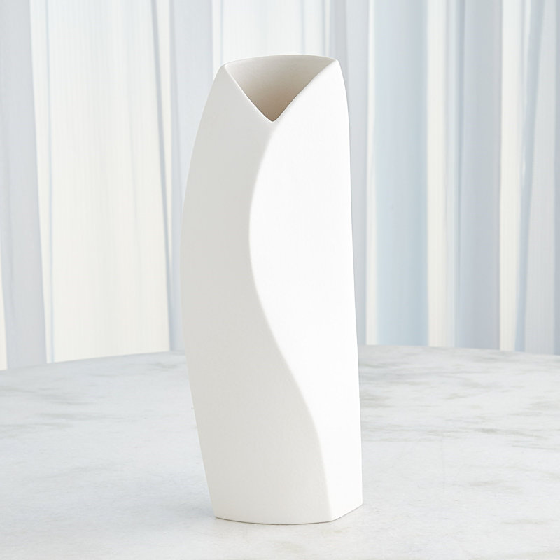 Willow Handmade Ceramic Table Vase, 19" H x 7.5" W x 4.5" D