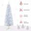 Arbre de Noël artificiel enneigé 5 pi, branches réalistes, base en plastique, décoration d'intérieur-623228294