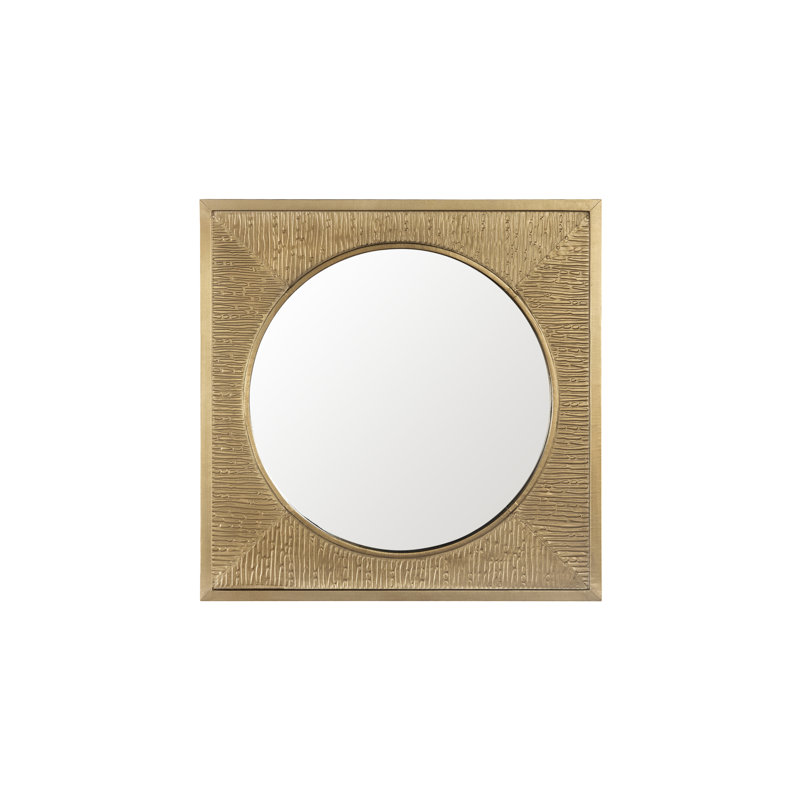 Martina Square Brass Wall Mirror
