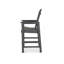 Chaise adirondack en PEHD à hauteur de bar avec porte-gobelet, gris