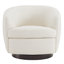 Fauteuil demi-tonneau pivotant rembourré Marcy-101378027