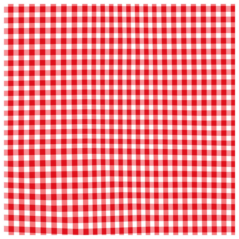 Red White Gingham Pattern Duvet Covers, King