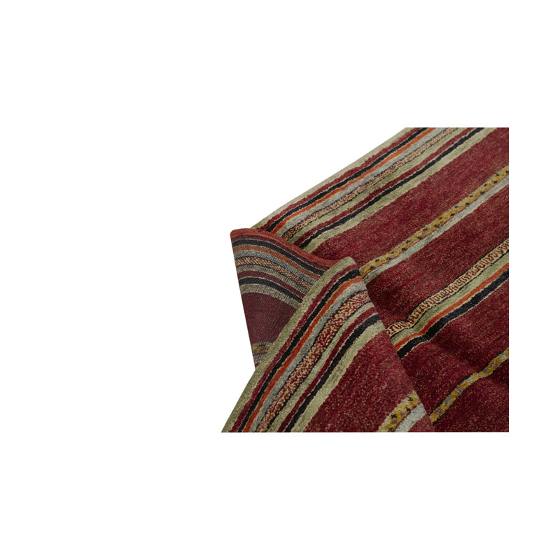 Gabbeh Wool Striped Area Rug