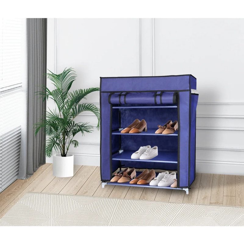 12 paires de rangement pour chaussures, Bleu
