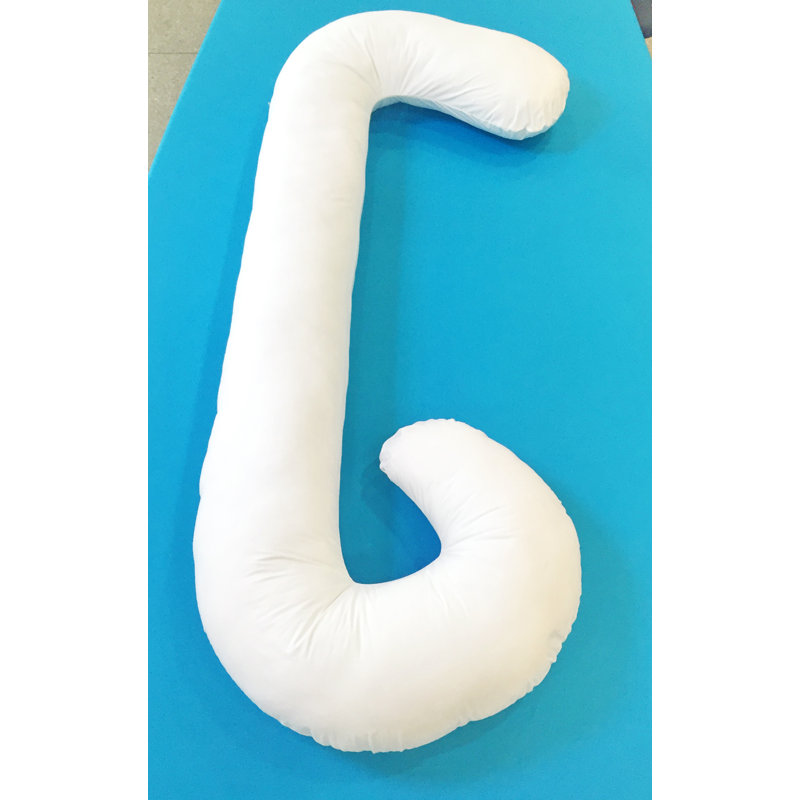 C shape pillow with cotton pillow case