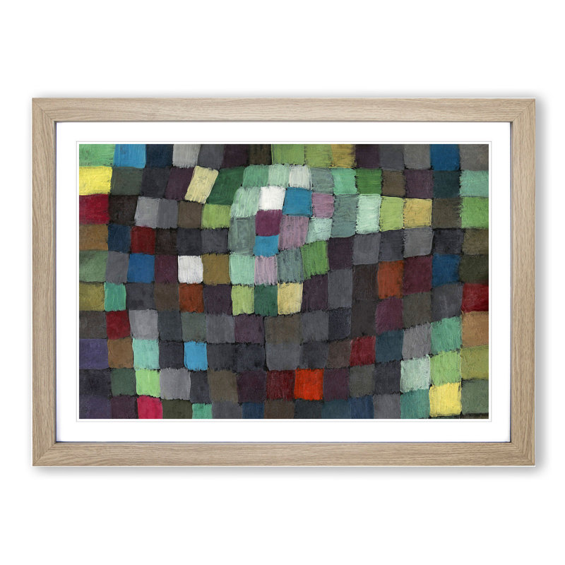 May Picture by Paul Klee - Picture Frame Painting, 48cm H x 65cm W x 2cm D, Oak Framed