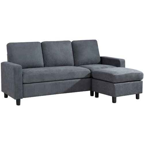 Lark Manor Aadvik 2 - Piece Upholstered Sectional & Reviews | Wayfair