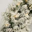 Ensemble de sapin de Noël artificiel pré-éclairé 4 pièces, guirlande, couronne et ensemble de 2 arbres d'entrée avec lumières DEL et arbre de Noël