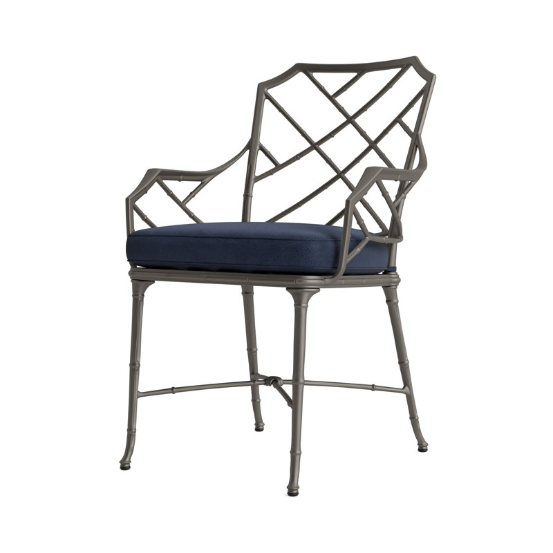 Calcutta Outdoor Dining Chair, Mica, Fusion Neptune