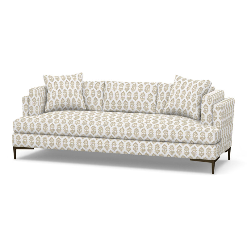 Aiden Upholstered 90.5'' Sofa, Antique Bronze, Perigold Francine Linen