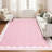 Washable 2x6 Runner Rug Gray Long Non-Slip Carpet Foldable Bordered Low Pile Stain-Resistant Indoor Accent Mat