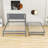 Karidee Full Size Wooden Platform Bed with Adjustable Trundle-2114069532