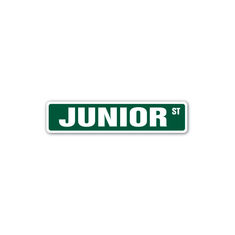 Plaque de rue junior en plastique robuste 4 po x 18 po