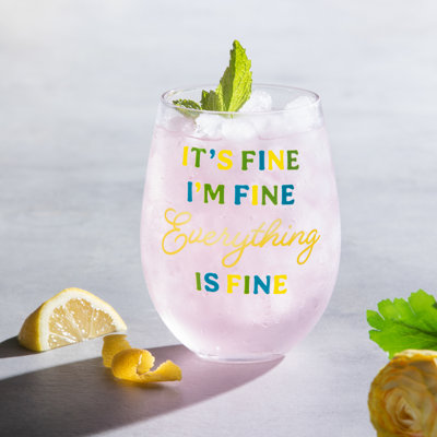 Trinx 17 oz. Verre à vin sans pied en verre