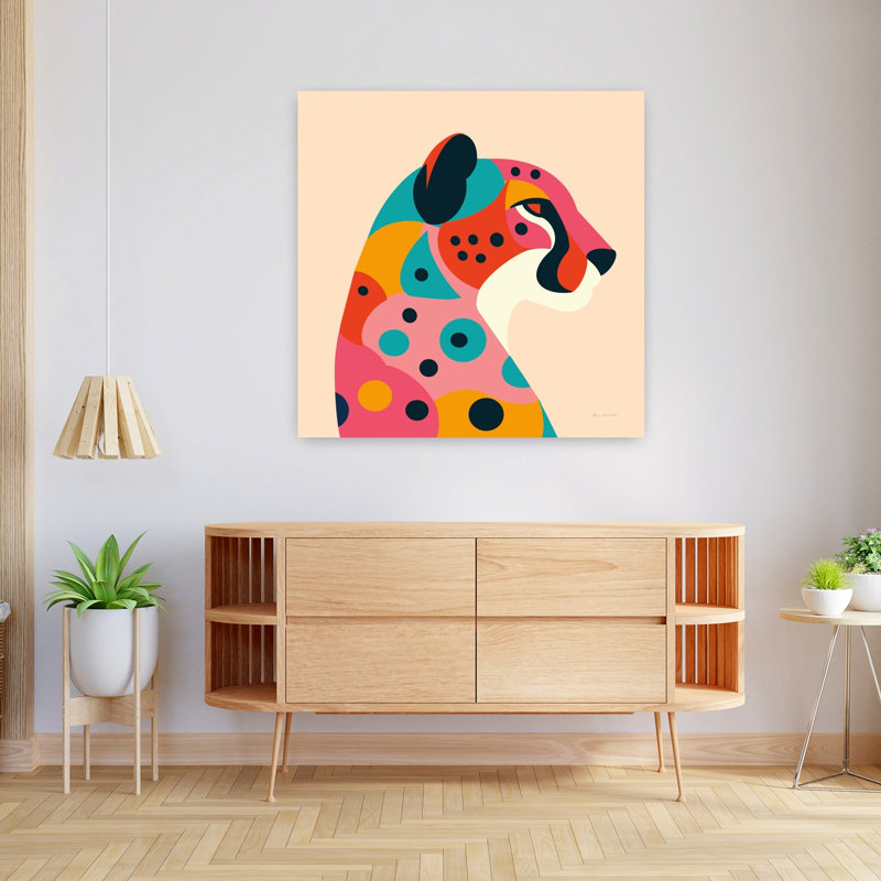 Safari Safari II, art animalier contemporain, H 36 po x l 36 po