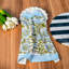 Ensemble de 4 serviettes de table en coton Daphne