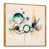 Toile avec cadre flottant or