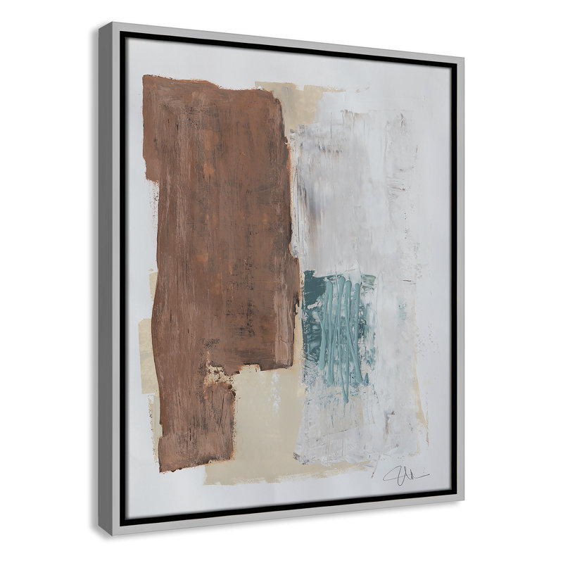 Together We Work " Together We Work I " by Filippo Ioco, 21.5'' H x 17.5'' W x 2'' D, Silver Framed