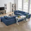 Ensemble de canapé modulaire rembourré en duvet 7 pièces Copper Grove Hrazdan par Modway-1924980225