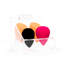 Trousse de maquillage en acrylique à 4 fentes Diamond Collection