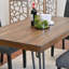 Ensemble de salle à manger 6 pièces, table de salle à manger en épingle à cheveux avec 4 chaises et banc de revêtement-1418028658