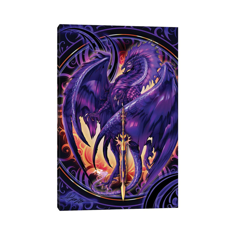 Dragonblade Netherblade by Ruth Thompson - Wrapped Canvas Print, 45.72cm H x 30.48cm W