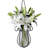 Hanging Basket Drop Vase with Hook, 101 oz Capacity
