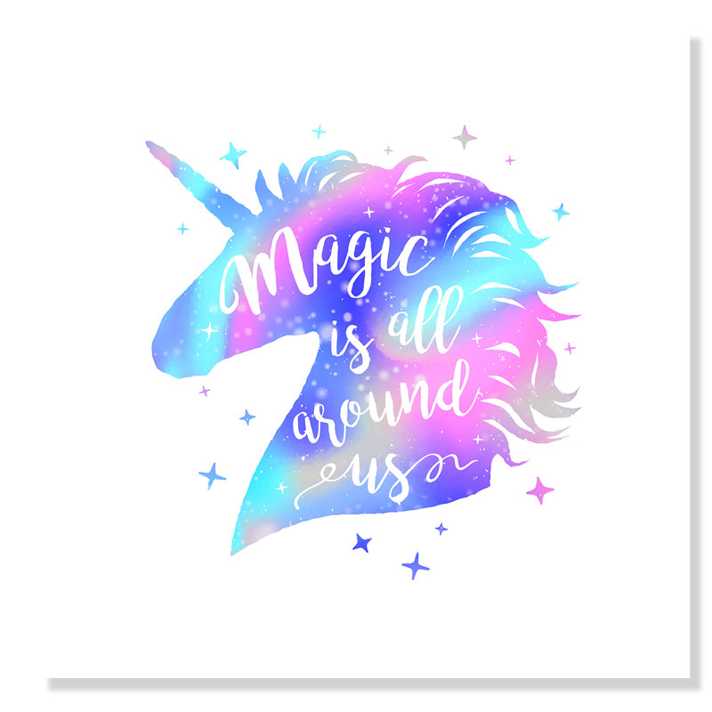Magic Is All Around Us Paper Print, 16" H x 16" W x 1" D, Paper