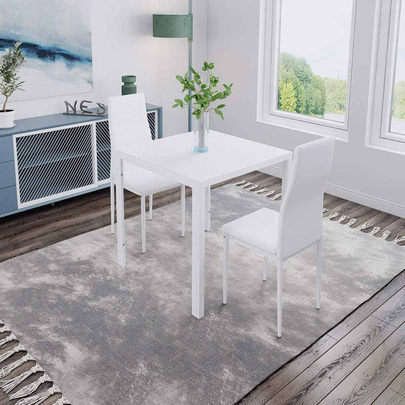 Otisco 2 - Person Dining Set, White