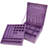 Purple Two-Layer Lint Jewellery Box Organizer Display Storage Case With Lock