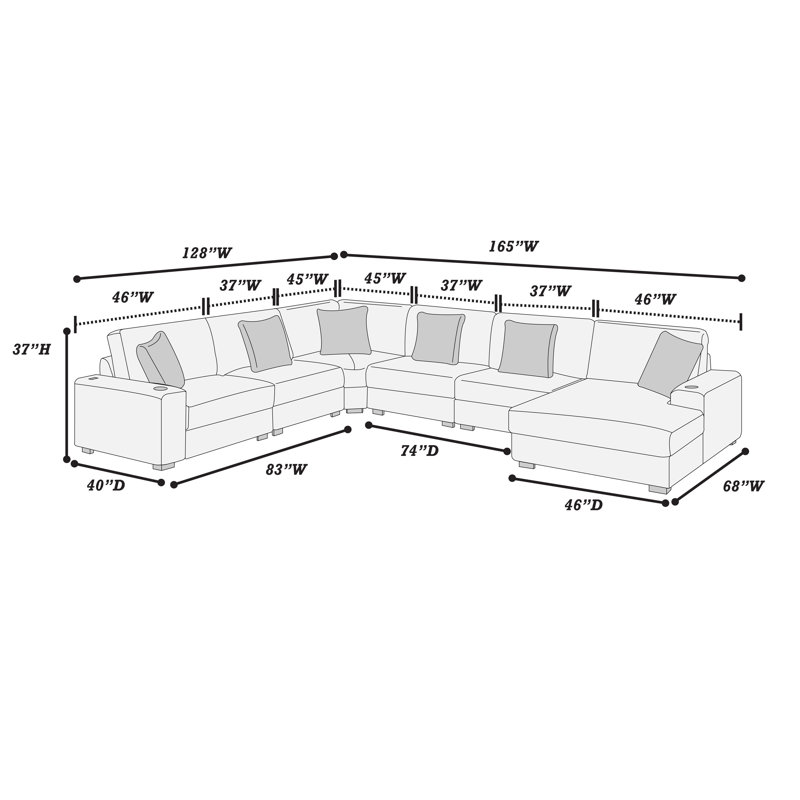 Ensemble modulaire 6 pièces Vergil