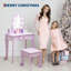 Ensemble de coiffeuse pour enfants avec miroir lumineux pour tout-petit et ensemble de jeu pour filles-2043915113