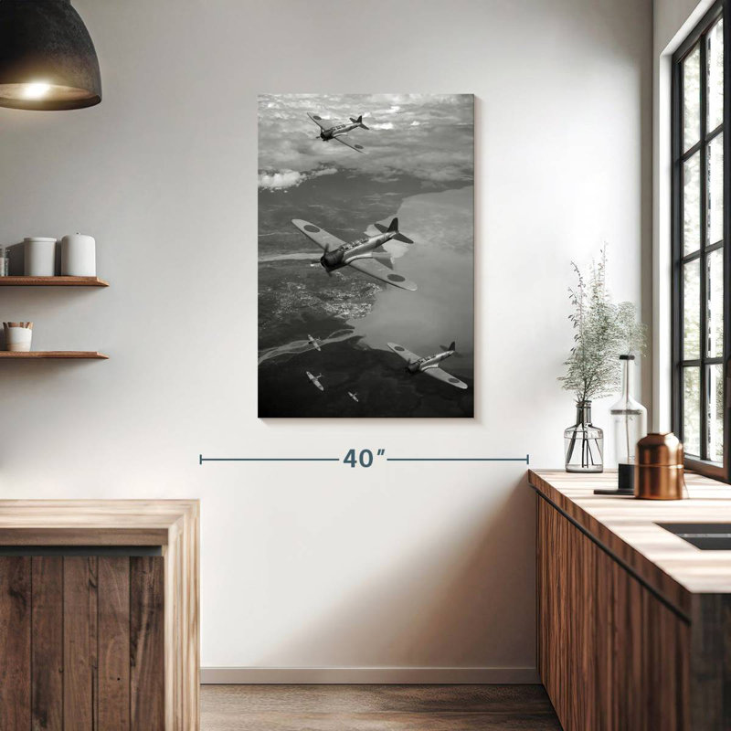 Mehar Japanese Warplanes, 39" H x 26" W