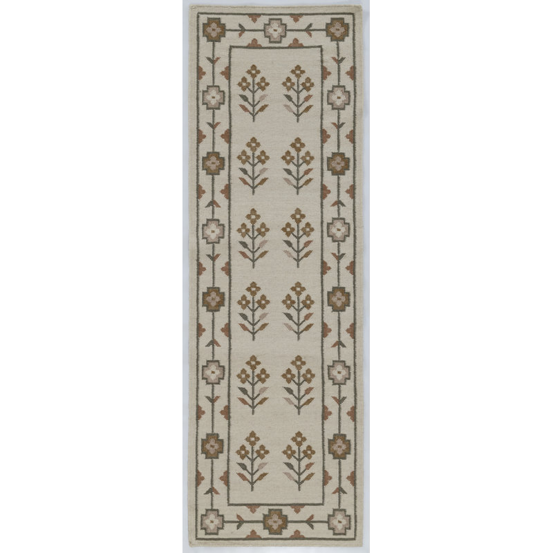 Tapis d'intérieur en laine Heidi, Ivoire ivoire, 2 pi 6 po x 8 pi
