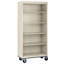 Bibliothèque mobile en acier Sandusky par l 36 po x P 18 po x H 78 po Sandusky-15959987