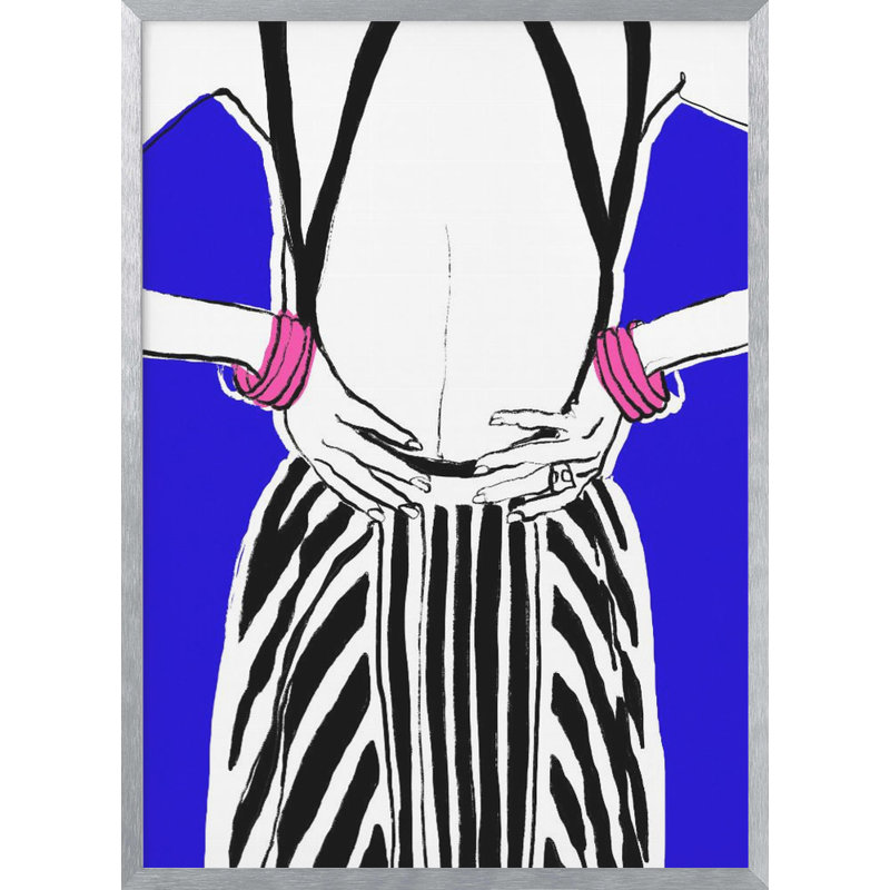 Pop Art & Retro "Free Back" Framed Print Wall Art, 20" H x 16" W