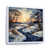 White Floater Framed