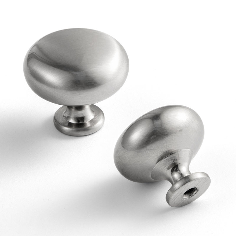 Poignée champignon 1,14 po de diamètre, Nickel satiné