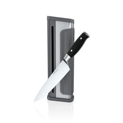 Ninja K32502 Foodi NeverDull System Chef Knife & Knife Sharpener Set, German Stainless Steel, Black
