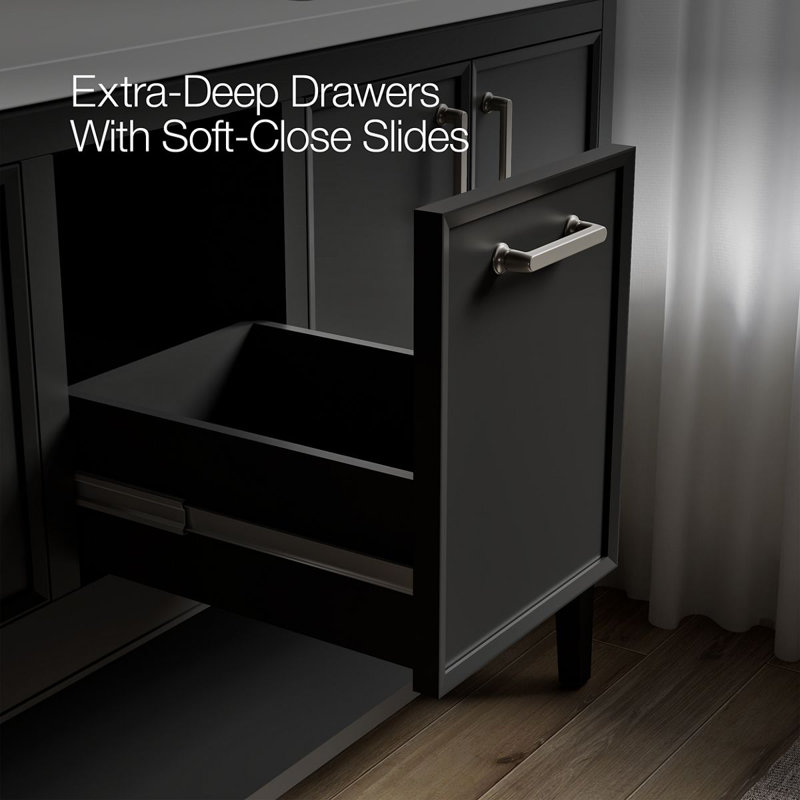 Winnow 60-In Bathroom Vanity Set, Slate Gray