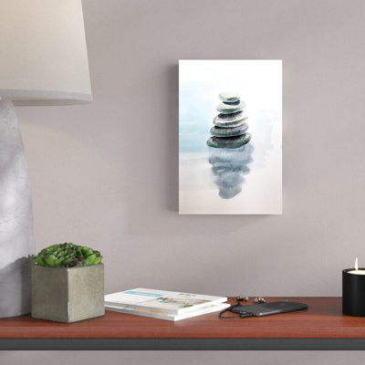 Stacked Stones - Wrapped Canvas Painting