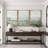 Minimal Landscape "Sage Green Modern Organic Artwork, Simple Abstract Bedroom Wall Pictures, Large Framed Canvas Giclee Print 3 Pieces Wall Art Set"   16x24x3 pcs, 24x36x3 pcs-91874882-91874881