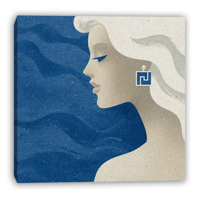 Art mural sur toile Minimal Blue Muse