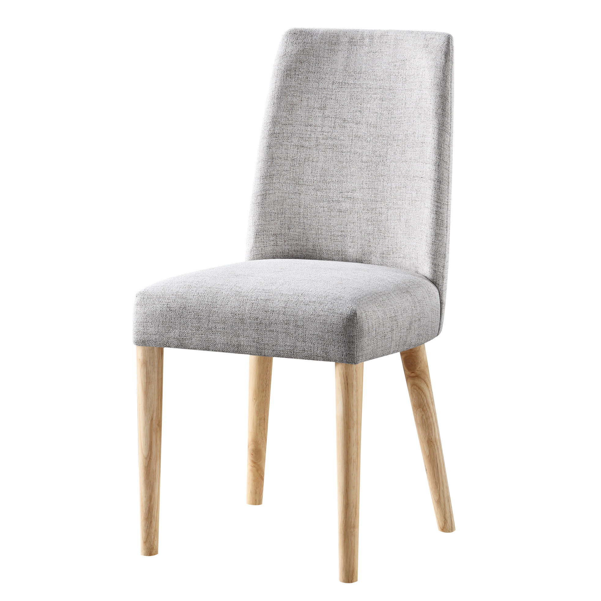 Latitude Run® Chair With Gray Fabric And Solid Wood Legs For A Effect ...