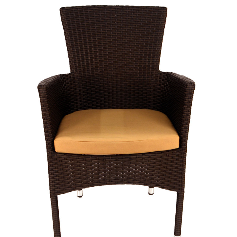 Avignon Resin Weave Garden Chairs, Brown