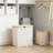 Double Section Laundry Hamper With Removable Bags And Lid, Large Capacity Folding Clothes Basket With Bamboo Handles For Bedroom, Bathroom, And Dorm Organization